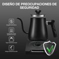 thumbnail image 3 of Tetera El&eacute;ctrica Cuello de Cisne de Acero Inoxidable, Hervidor de Agua El&eacute;ctrico de 7 Modos de Temperatura, Apagado Autom&aacute;tico, Calentamiento R&aacute;pido de 1000, 3 of 7