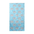 thumbnail image 1 of Betsy Drake BT100B Corail Cheval de Mer Bleu Script Serviette de Plage, 1 of 1
