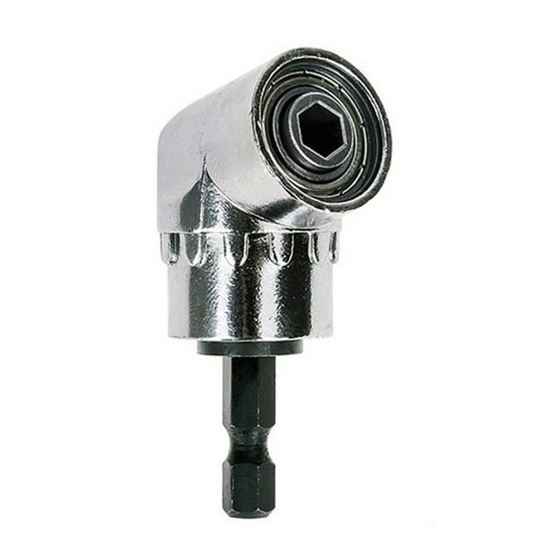 Scienceny Adaptador de destornillador de vástago hexagonal de 1/4 pulgadas y 105 grados, adaptador de broca de extensión de codo de taladro Type3 NO3