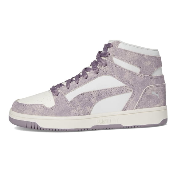 Women's Puma Rebound Layup Berry Wns Gray-Plum Jam-Warm White (403922 01) - 5.5