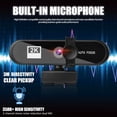thumbnail image 3 of HUGFEGWE 1 Set Webcam USB 4K HD-Compatible with Privacy Cover, Webcam with Microphone, 360 Degree Rotation Web Cam, Video Calling Computer Camera A CJB91-133694, 3 of 8