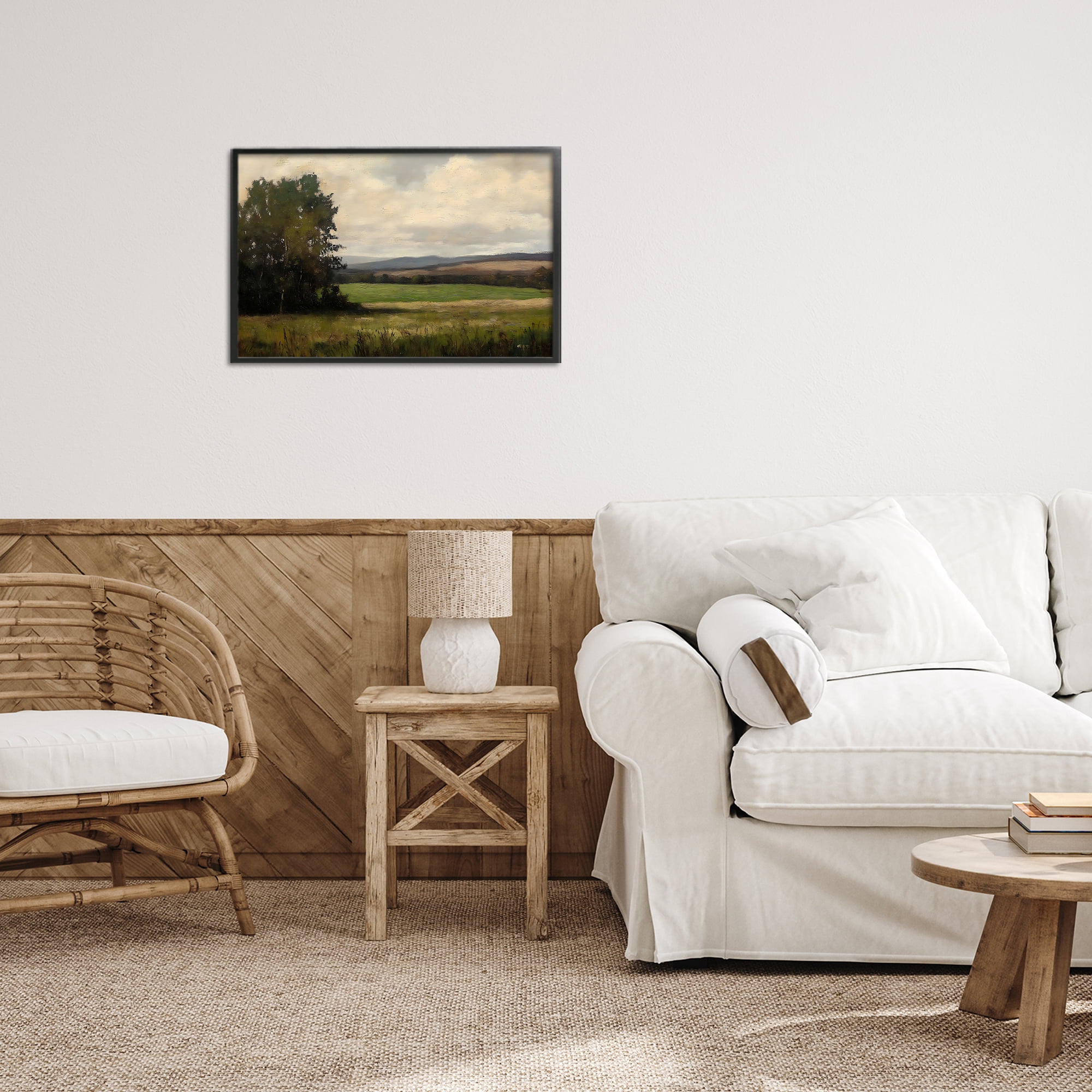 Stupell Industries Hills In The Distance Black Framed Giclee Art, design by Creative Studio