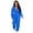 blue, variant on Women’s 2-Piece Tracksuit Set, Cropped Zip Jacket and Wide-Leg Pants, S-XXL
