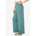 thumbnail image 3 of Roaman's Women's Plus Size Pull-On Wide Leg Soft Knit Pant, 3 of 4