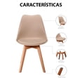 thumbnail image 5 of Sillas Tulip tipo Eames Mirel Set de 4 Piezas Moka, 5 of 5