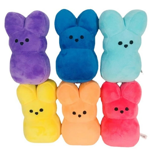 Muñeca de peluche Peeps Bunny de 15 cm, 6 unidades por juego