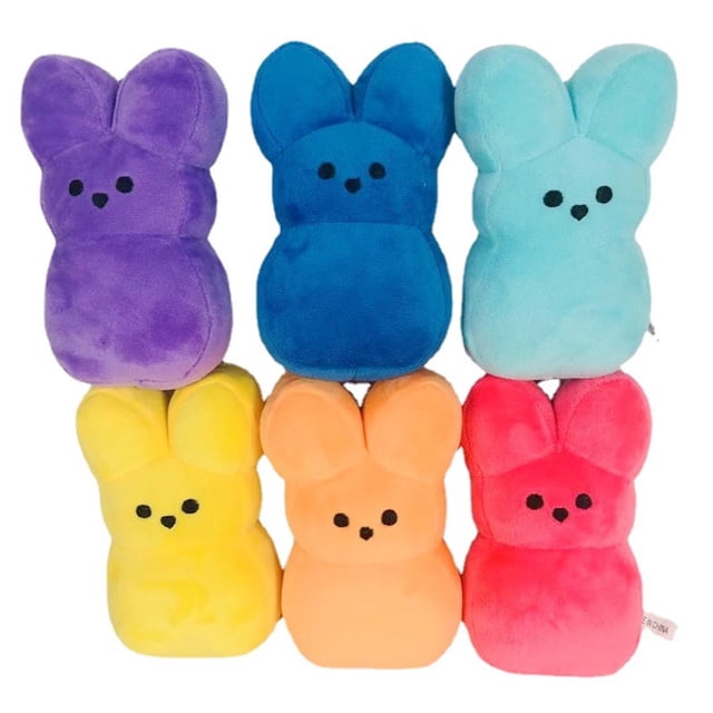 Muñeca de peluche Peeps Bunny de 15 cm, 6 unidades por juego
