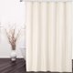 thumbnail image 1 of Cortina de ducha de tela 100 % de calidad hotelera con imanes para baño, 183 x 183 cm, color marfil, 1 of 8
