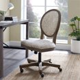 thumbnail image 2 of Linon Chaise de Bureau Rembourrée en Bois Beige, 2 of 14