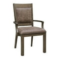 thumbnail image 2 of Pemberly Row Dining Arm Chair in Brown Wood Finish by Pemberly Row, 2 of 7