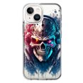 thumbnail image 1 of MUNDAZE Étui pour Apple iPhone 15 Plus Hybride Antichoc Mince Étui Rigide Souple TPU Protection Robuste - Casque Cyberpunk, 1 of 4