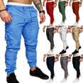 thumbnail image 3 of Pantalones de chándal ajustados para hombre, ropa deportiva informal a la moda, estilo Hip Hop, para gimnasio, novedad de 2023, 3 of 5