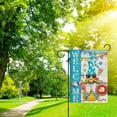 thumbnail image 5 of Welcome Summer Gnome Pool Small Decorative Garden Flag, Swimming Beach Coastal Sea Yard Lawn Outside Decor, Seasonal Burlap Outdoor Home Decoration Double Sided 12.5 x 18, 5 of 6