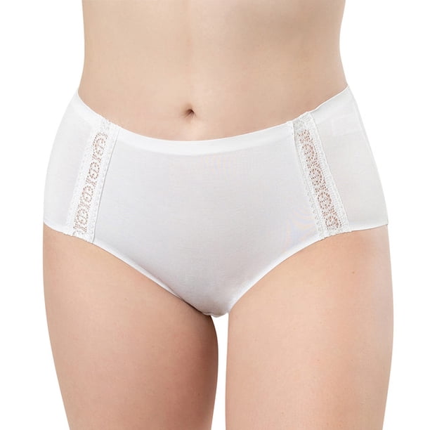 Paquete de Pantaletas Adda Lingerie Modelo Eleonora, Corte Alto, De Algodón, Sin costuras