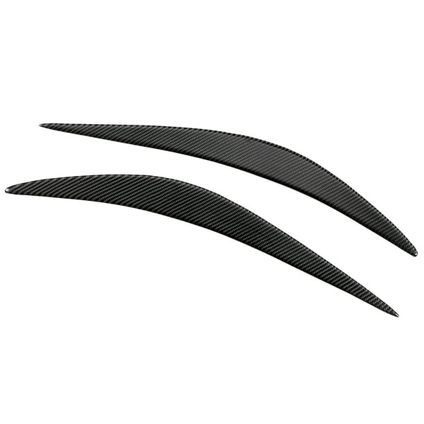 1Pair Black Headlight Eyelid Eyebrow Trim For BMW 3 Series