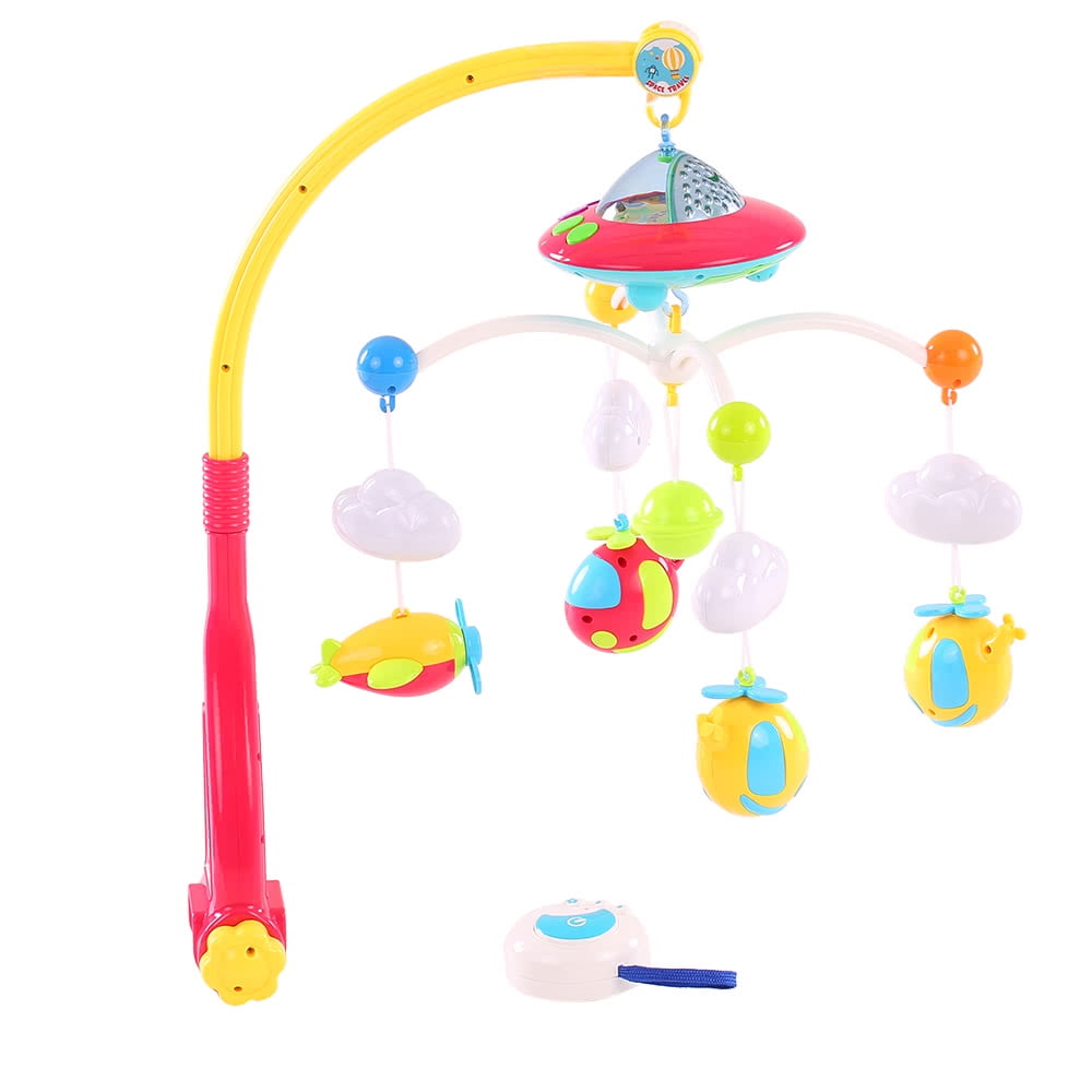 Baby Bed Bell Musical Mobile Crib Dreamful Bed Ring Hanging Rotate Bell Rattle Parent Remote