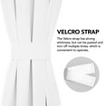 thumbnail image 4 of ZOPZO Blackout Door Curtain for Glass Doors, 1 Panel, White, 36W x 40L Inch, Thermal Insulated Privacy with Dual Rod Pockets & Adjustable Tieback, 4 of 7