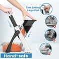 thumbnail image 5 of ONCE FOR ALL Mandoline Slicer Grater, Vegetable Chopper Grater, Food Slicer Shredder Dicer, Green Pepper Carrot Onion Cabbage Cucumber Cutter, Kitchen Gadget, White, 5 of 11