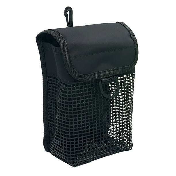 Soidarity Bolsa de almacenamiento de carrete de buceo, marcador de seguridad de tela de malla, bolsa de transporte, rueda de hilo, organizador de linterna, Deportes acuáticos Negro Soidarity OD023272-01