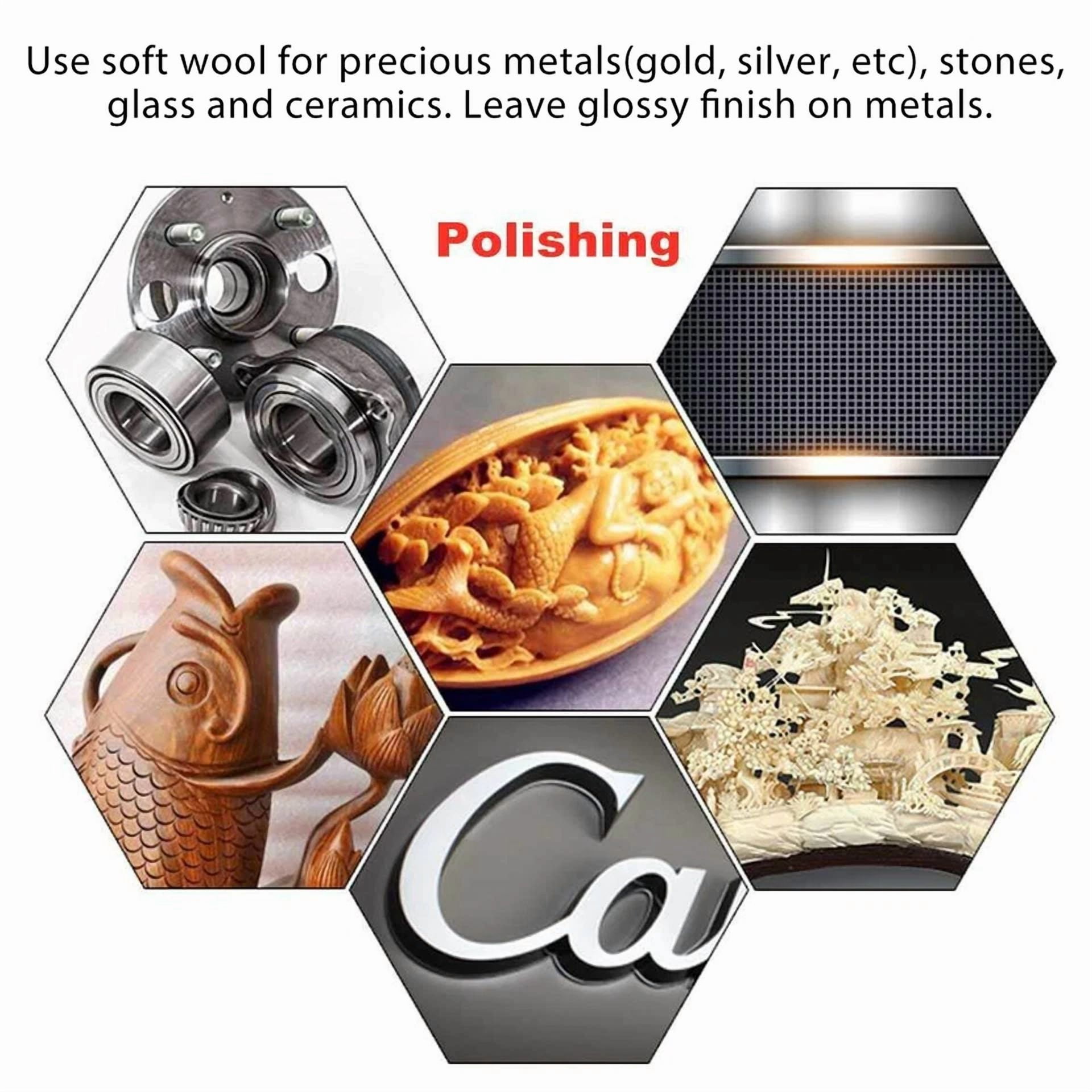 129Pcs Wool Felt Polishing Buffing Pads Waxing Head Wheel For Dremel Accessories