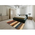 thumbnail image 5 of Ahgly Company Machine Washable Indoor Square Contemporary Sand Brown Area Rugs, 4' Square, 5 of 7