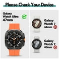 thumbnail image 2 of For Samsung Galaxy Watch Ultra 47mm Band (2025/2024), IC ICLOVER Silicone Soft Sport Breathable Strap Quick Release Magnetic Wristbands, Orange, 2 of 8