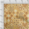 thumbnail image 1 of oneOone Cotton Poplin Fabric Block & Geometric Ikat Decor Fabric Printed BTY 42 Inch Wide, 1 of 4