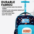 thumbnail image 5 of J World Boys Sparkle 15" Kids Rolling Backpack for School and Travel, Robot, 5 of 8