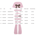 thumbnail image 5 of UACY Girls 2 Piece Outfits Long Sleeve Crew Neck Bow Sweatshirt Top and Flare Pants Set (Yellow, 12-13 Years), 5 of 6