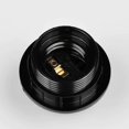 thumbnail image 4 of Black e27 screw socket - 2x e27 lamp socket plastic ring - e27 bulb socket - e27 bulb socket holder for ceiling and pendant lamp - e27 bulb socket, 4 of 4