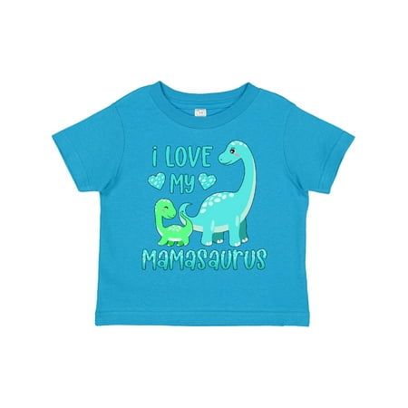 

Inktastic I Love My Mamasaurus Cute Brontosaurus Family Gift Toddler Boy or Toddler Girl T-Shirt