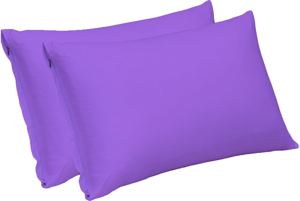 The Great American Store 600 Thread Count 100 Cotton Solid Purple