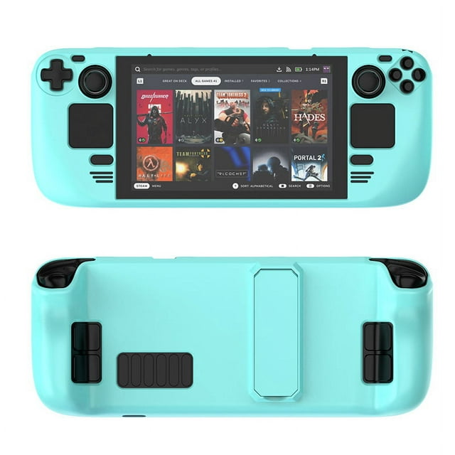 Protective Cover Case for Steam Deck Oled,PC Material Protective Case for Steam Deck,Gaming Handheld Controller Hard Shell with Stand,Drop Protection Grip Case Accessories