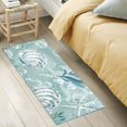 thumbnail image 4 of Seashells Algae Bubbles Bathroom Rug Non Slip Bathroom Mats Entry Door Soft Carpets for Kitchen Bedroom Living Room 39x20 inch, 4 of 7