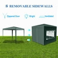 thumbnail image 2 of 10'x10' Party Tent Outdoor Heavy Duty Gazebo Wedding Canopy + 4 Removable Walls, 2 of 9