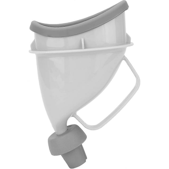 Unisex urinal, portable urination device, urine funnel for men and women, emergency adult urinal for camping, hiking, outdoor activities, gray
