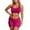 Brick Red, variant on Workout Sets for Women 2 Piece Seamless Ribbed Tank Top Sport Bra High Waist Biker Shorts GYM Yoga Exercise Outfits Green XL