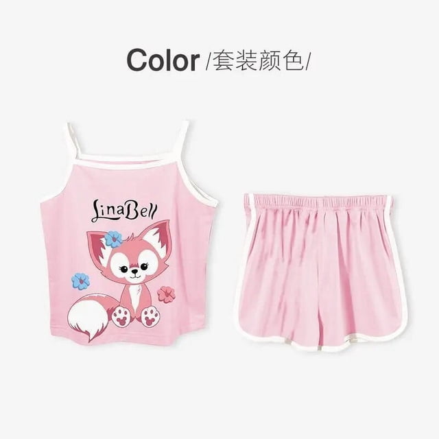 Pijama Kawaii Sanrio Kuromi de Anime Cinnamoroll con correa de oso de fresa, traje para casa informal a la moda para niños, prendas de vestir exteriores Y2K para niñas