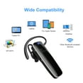 thumbnail image 3 of New Bee Bluetooth 5.0 Wireless Headset-12H Talk Time/30D Standby-Ear Hook Design Earpiece for Driving/Office-Compatible with iOS/Android (Black), 3 of 12