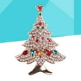 thumbnail image 3 of MRLESS Women's Rhinestone Christmas Tree Brooch Xmas Party Pin, 3 of 9