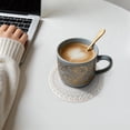 thumbnail image 4 of Unique Bargains 1 Pc Round Pearl Heat Insulation Mat Drink Coaster Beige Cotton rope, 4 of 5