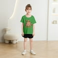 thumbnail image 2 of Trendfront Girls Capybara Graphic Tee Crewneck Short Sleeve Cute Animal Print Shirt Summer Casual Playwear T-Shirt Everyday Fashion Tops, 2 of 4