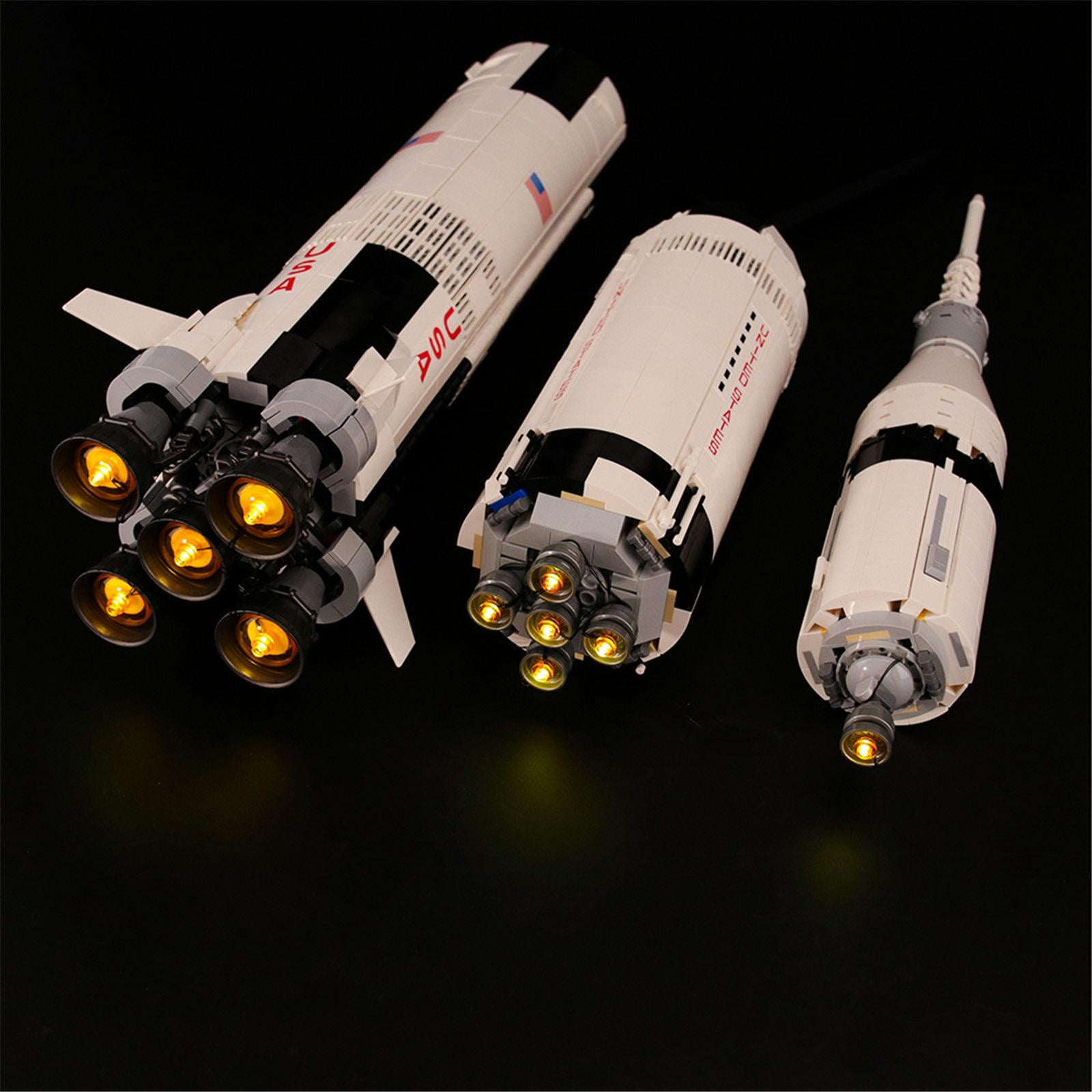LED Light Up Kit For LEGO 21309 The Apollo Saturn V Launch Lighting set building 