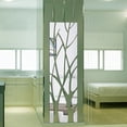 thumbnail image 5 of Removable Self-adhesive Modern Style Home Decoration Mirror Surface Stickers Wall Art 3D Acrylic Mural Tree Shape Decal SILVER, 5 of 8
