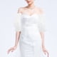 thumbnail image 2 of 1 par de mangas de novia de satén para boda, mangas abullonadas hasta el codo, mangas desmontables para mujer, elegantes accesorios para fiesta de té, guantes largos blancos, 2 of 7