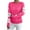 Hot Pink-Sweaters, variant on AGWOLF Ribbed Knit Sweaters for Women Cute Floral Graphic Pullover Sweater Dressy Mock Neck Long Sleeve Top