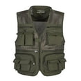 thumbnail image 1 of koolsoo Men Fishing Vest Breathable Multi-Pocket Mesh Waistcoat Photo Travel Work Jacket 3XL, 1 of 9