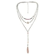 The Pioneer Woman Long Layered Y-Necklace with Freshwater Pearl with Multicolored Beads