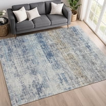Addison Rugs Chantille Indoor/Outdoor Transitional Stripes Denim Machine Washable Rectangle Rug, 10' x 14'