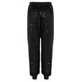 thumbnail image 5 of CHICTRY Womens Glitters Jogger Pants Shiny Sequins Sweatpants Loose Hip Hop Dance Costume Black S/M(L), 5 of 7